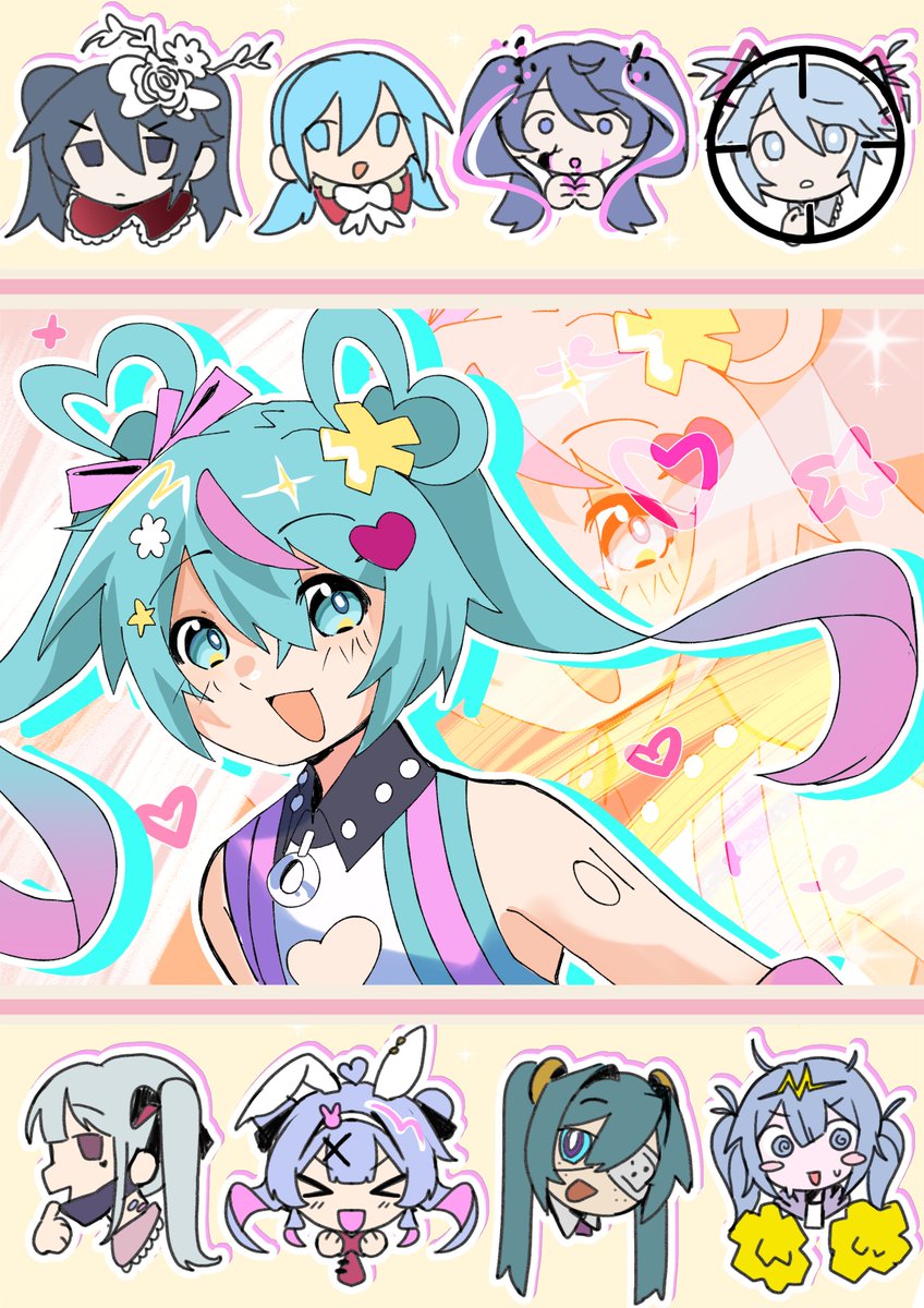 Champy_is_there's tweet photo. My part for #39DECOzine ! Happy birthday Deco*27!
#初音ミク https://t.co/9jy1wlxc25