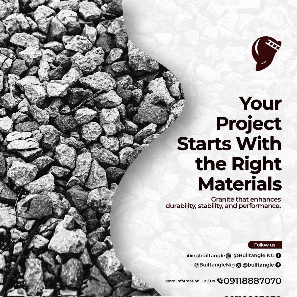 BuiltangleNig's tweet photo. Your project is only as strong as its materials.
Builtangle supplies quality granite designed for durability, stability, and performance.
Build it right from the start.
📞 09118887070
#ConstructionNG #Granite #Builtangle https://t.co/PchinTr47t