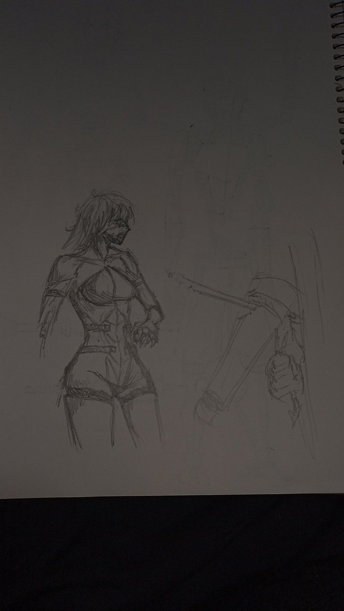 A couple of Elister sketches while I was on a plain

#SIGNALIS