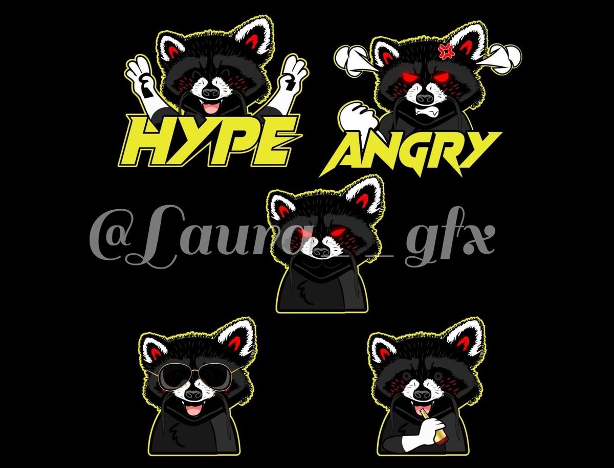 Custom twitch/kick character emotes commissions Open📌💫
Hit my DM's with your vision &amp; get yourself some high quality pack of emotes/badges at a reasonable price!!