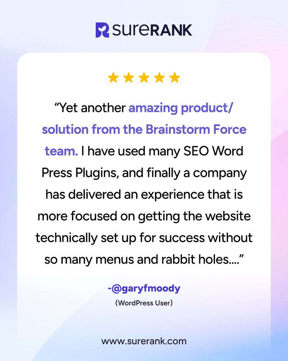 SureRank tweet media