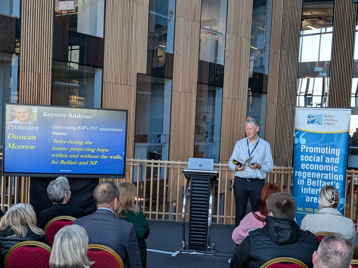 GerrySkelton1's tweet image. An insight input from @BIP_Interfaces special 25th anniversary and AGM, from Prof. Duncan Morrow @duncan_morrow; and very well received from an appreciative audience.