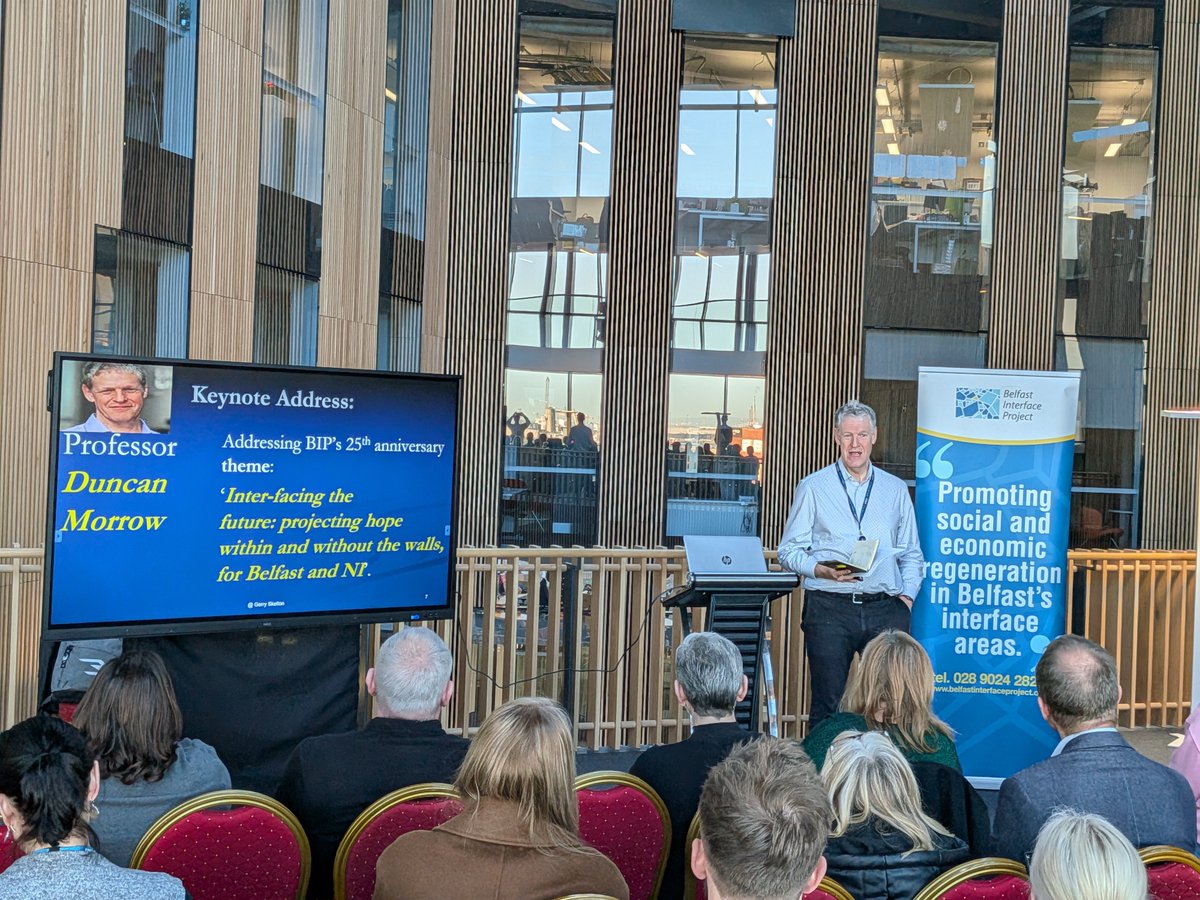 GerrySkelton1's tweet image. An insight input from @BIP_Interfaces special 25th anniversary and AGM, from Prof. Duncan Morrow @duncan_morrow; and very well received from an appreciative audience.