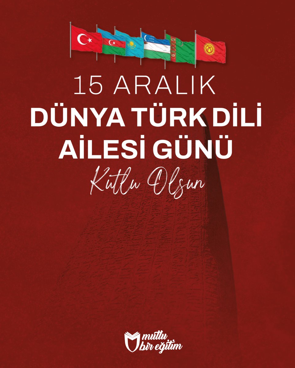 UNESCO 3 Kasım 2025 tarihinde düzenlenen 43. Genel Konferansı’nda aldığı kararla 15 Aralık’ı resmen “Dünya Türk Dili Ailesi Günü”  ilan etmiştir.  Türkçemizin güçlü ve zengin bir dil olarak aktarımını temenni eder Türk Dili Ailesi Günü'nü kutlarız.

#unesco 
#tuerkdiliailesi