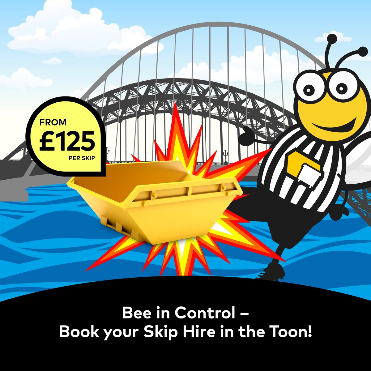 SirBobBee's tweet photo. Bee in Control - Book your Skip Hire in the Toon!
#nufc #newcastle #newcastleunited #premierleague #football #newcastleupontyne #toonarmy #stjamespark #toon #magpies #geordies #newcastleunitedfc #tyneandwear #footy #footballer #skiphire #skipsandbins #wastemanagement https://t.co/Z7VglPvKYZ