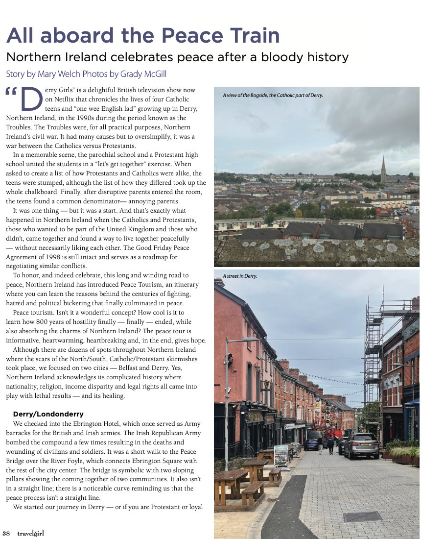 Visited Northern Ireland last Fall as the travel photographer. So fascinating! Check out the Derry Girls on Netflix that took place during the troubles. <a href="/GoToIrelandUS/">Tourism Ireland US</a> <a href="/NorthernIreland/">Northern Ireland</a> <a href="/VisitBelfast/">Visit Belfast</a> <a href="/VisitBritain/">VisitBritain 🇬🇧</a> <a href="/UlsterMuseum/">Ulster Museum</a> <a href="/VisitDerry/">Visit Derry</a>