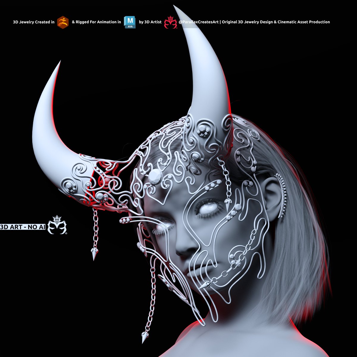 Bold and Beautiful.

My Art is 3D Modeled, I design original 3D Jewelry that I develop using ZBrush and Maya. I adorn my beautiful 3D Characters with it and it all using my lighting compositions in Iray.

#3dartist #3dmodel #jewelry