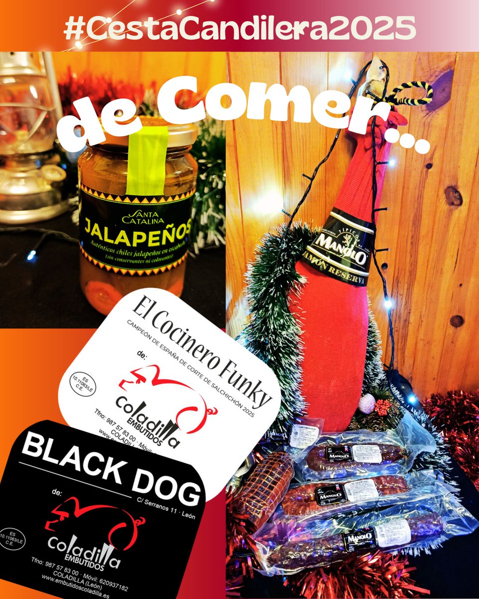 ¡Por supuesto en la Cesta Candilera del 2025 también hay algo de comer!