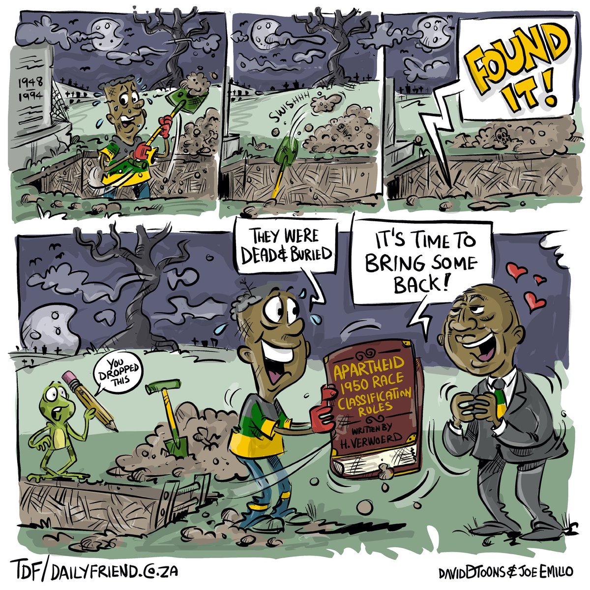 DavidDToons's tweet image. The ANC is advocating for reviving apartheid-era racial classification rules. 

@DailyFriendSA 
@Joe_Emilio_