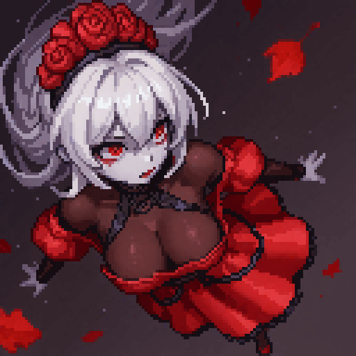 You will not win 🩸🌹 #pixelart #ドット絵