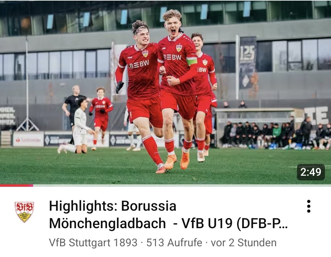 Nicht nur #SVWVfB verlief an diesem Wochenende erfolgreich für den #VfB...😊🎙

➡️#VfBFrauen sichern sich mit Sieg im Spitzenspiel die Herbstmeisterschaft: youtu.be/GjSf6gjDdZg?si…

➡️#VfBU19 gewinnt irres Spiel in Gladbach &amp; steht im DFB-Pokal-Halbfinale: youtu.be/R_pTGZt4eL8?si…