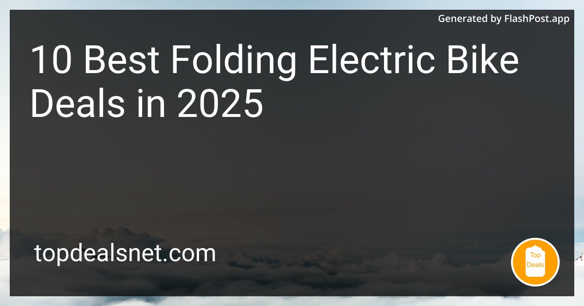 devhubbycom's tweet image. Folding e-bikes = the next step in human evolution? Check out the wild 2025 deals and let Darwin decide. 🤷‍♀️

Source: topdealsnet.com/blog/best-fold…

#SmartMobility #BikeDeals #TechTrends2025 #CyclingLife #bikedeals #electric