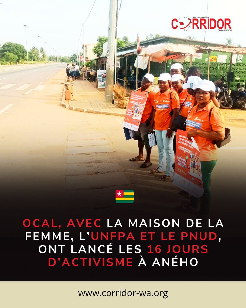Depuis le 26 nov 2025, les pairs éducateurs de #OCAL sensibilisent en porte-à-porte dans les marchés et lieux d’affluence dans les communes des Lacs 1 et 3 contre les #VBG.
Avec l’appui de l’#UNFPA et du #PNUD, chaque voix compte 💪💜