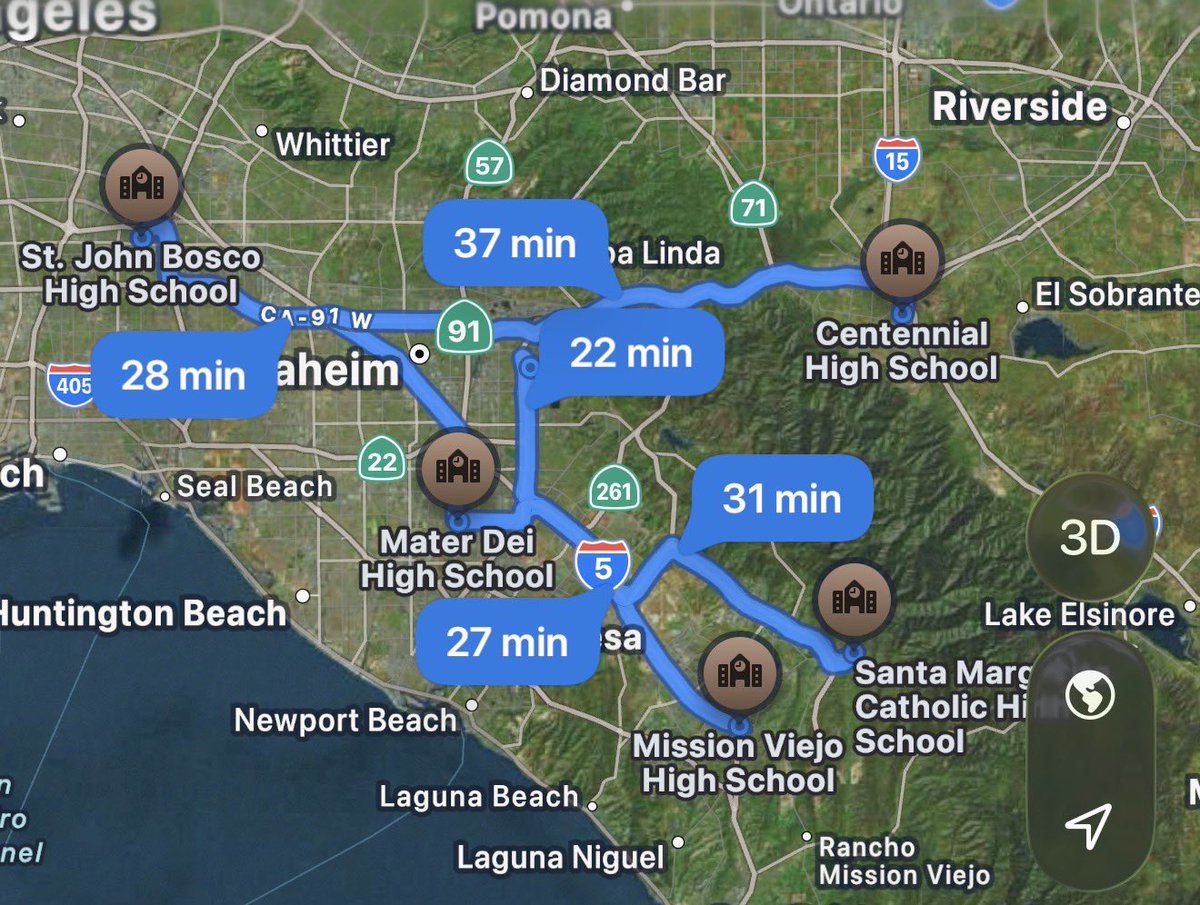 these schools are waxing all of the state title competitors in Texas and Florida annually