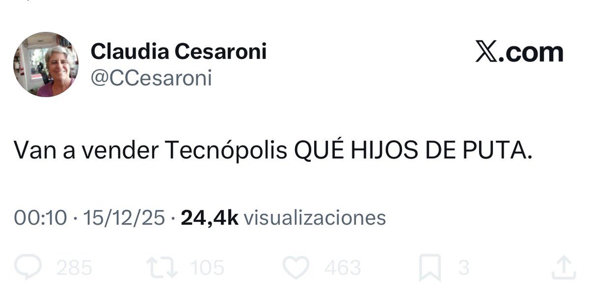 Como siempre, si no tenes una postura tomada sobre cualquier tema, leela a Claudia y parate en la vereda de enfrente. No le vas a errar nunca.