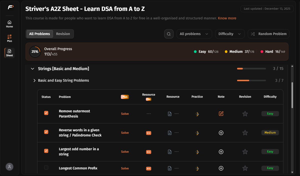 sheshmani_09's tweet image. 🚀 Day 78 of #100DaysOfCode

Solved 3 string problems today, getting back on track 🔥
• Remove Outermost Parentheses (LC 1021)
• Reverse Words in a String (LC 151)
• Largest Odd Number in String
Good focus on string logic, traversal &amp;amp; edge cases.
#leetcodeproblems