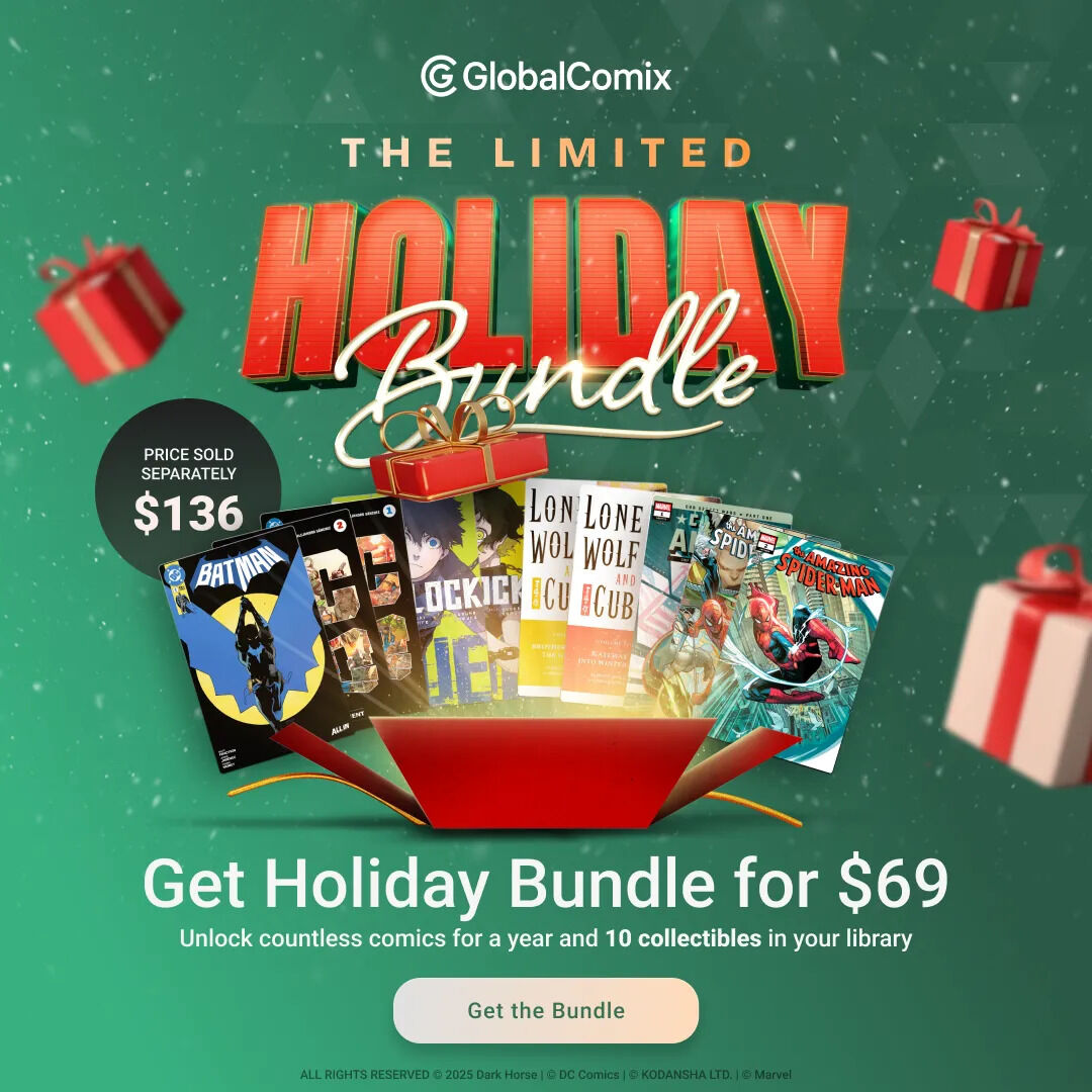 michaeljnimmo's tweet image. GlobalComix Launches Limited Holiday Bundle: New Annual Subscribers Receive 10 Premium Comics to Keep Forever.

If you’ve thought about subscribing, here is the chance - check out this deal for new subscribers of @globalcomix.

comics.3millionyears.co.uk/p/a-new-subscr…