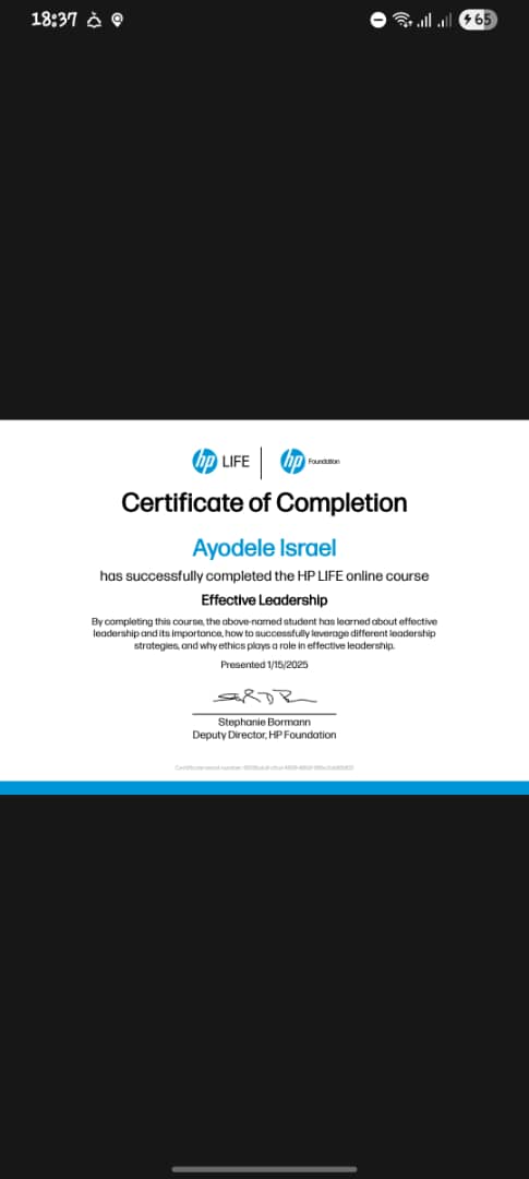2025 has been a growth driven &amp; productive year fr, I'm so impressed by my achievements so far 👏 will do more &amp; achieve more 💪💻 No Magic in Success(NMIS)✅️
<a href="/Harvard/">Harvard University</a> <a href="/HarvardHBS/">Harvard Business School</a>
<a href="/Jobbermandotcom/">Jobberman Nigeria</a>
<a href="/HPLIFE_Program/">HP LIFE Program</a> 
<a href="/ayo_engineer/">Engineer Ayo 💙💻</a> 
#SmdTech Hub
