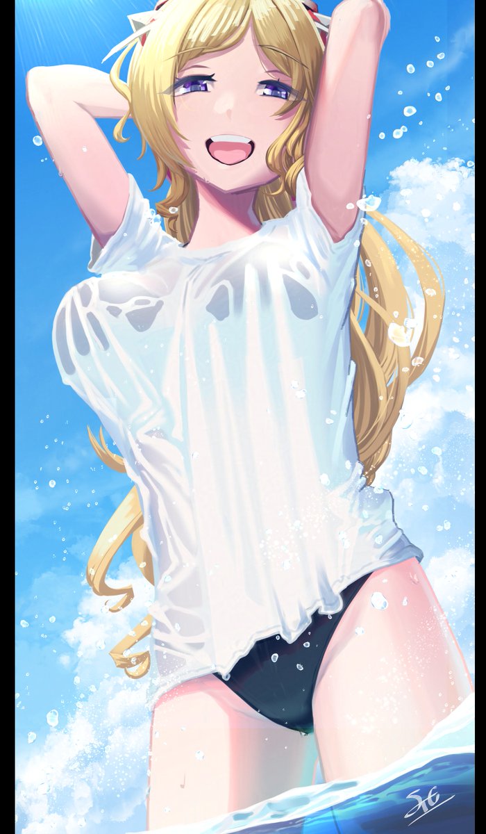 sekitoug's tweet photo. 濡れすけTの夏（冬）
#アロ絵 https://t.co/eozvihyLEh