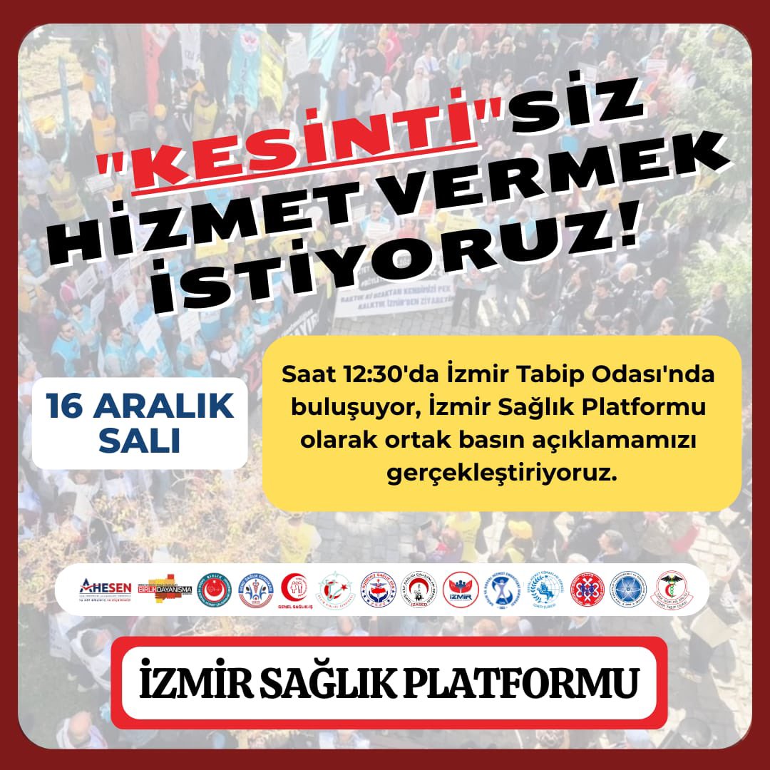 İZASED (İzmir Aile Sağlığı Çalışaları Derneği) tweet media