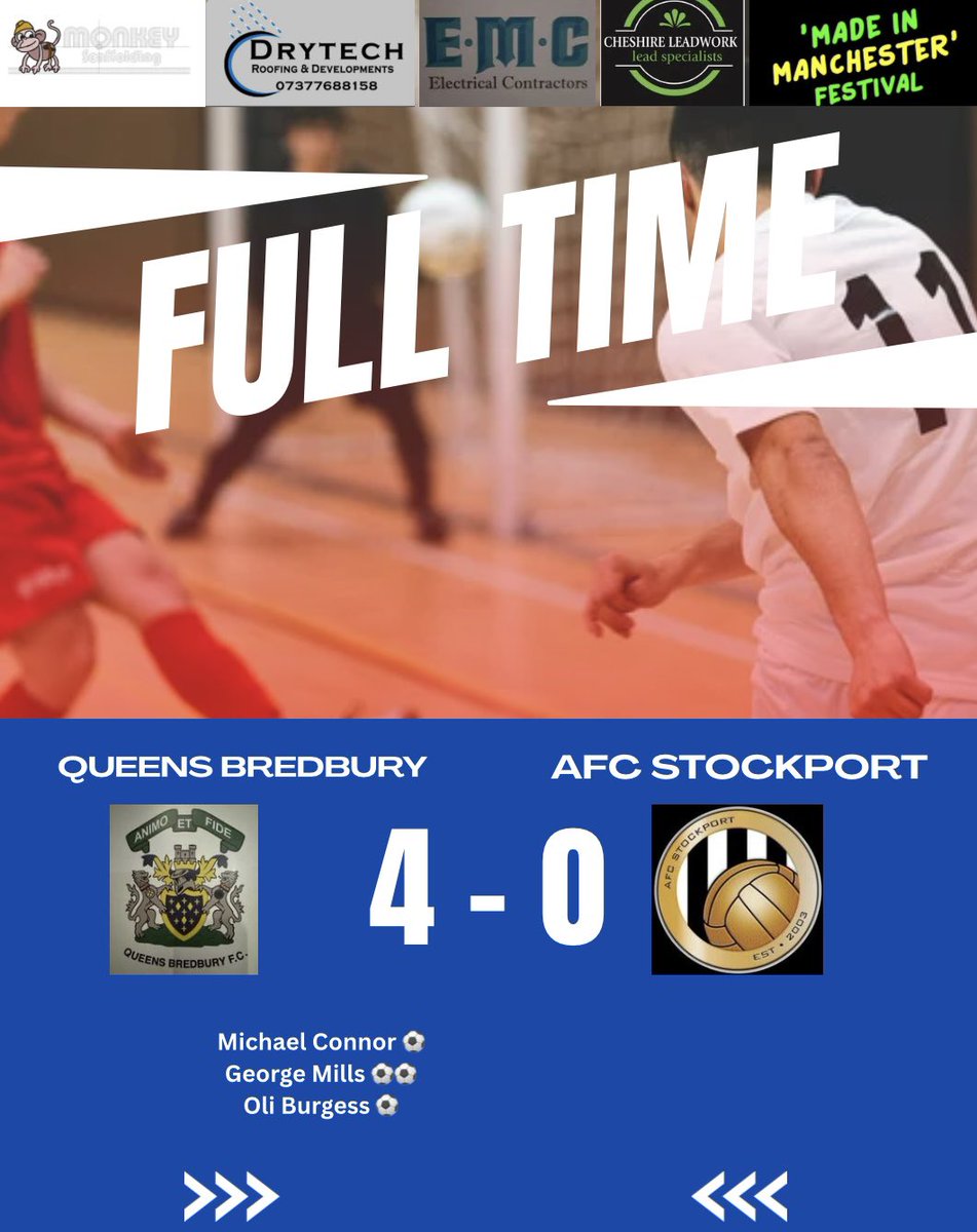 QUEENS_BREDBURY's tweet photo. Yesterdays result. 

First final of the season booked in as we look to defend our Manchester Shield 🛡️ 

Up the Queens ⚽️🟡🔵 https://t.co/bALEZJoinP