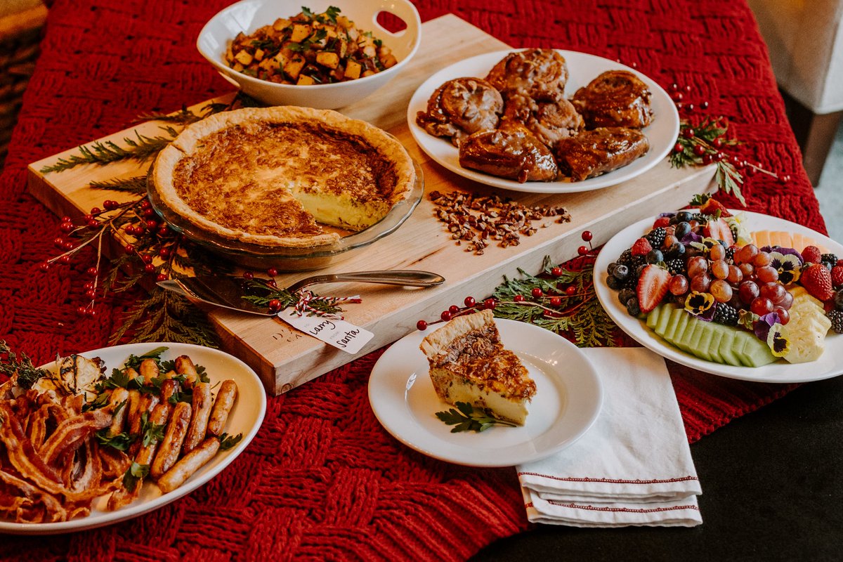 A Joyful Brunch: A delightful spread for a cozy morning. 

This Christmas, savor a relaxed, ready-to-enjoy Christmas brunch for four, centered on your choice of entrée and complemented by classic favorites. damicohospitality.com/christmas-at-h…