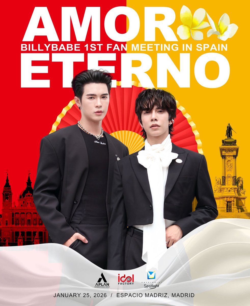 สเปนจะมีบิลลี่เบ้บแล้วนะครับ 

#BillyBabeLOVEInSpain 
#BillyBabe1stFMSpain