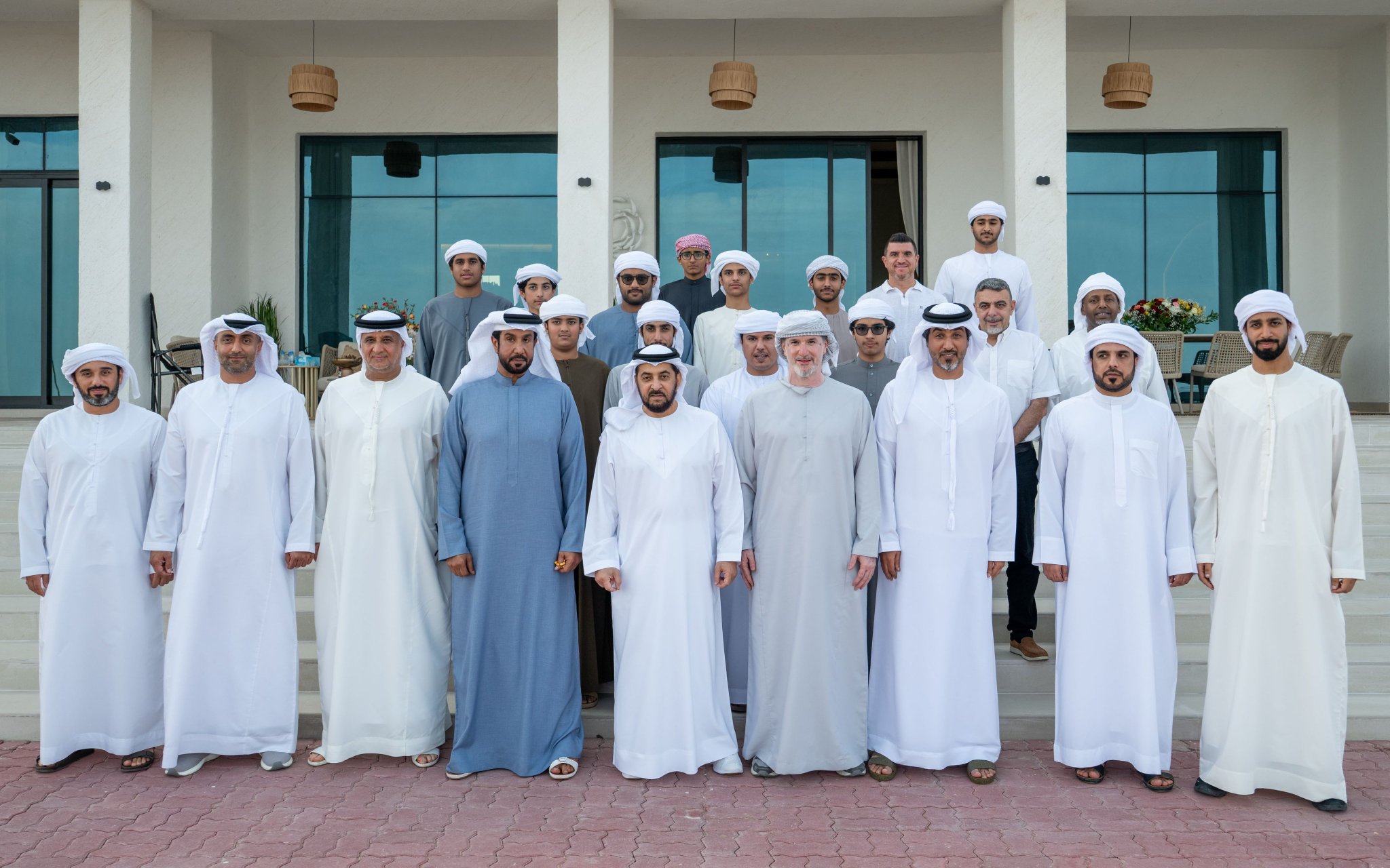 حمدان بن زايد يزور مبارك سهيل اليبهوني بمنزله في مدينة السلع #مركز_الاتحاد_للأخبار 