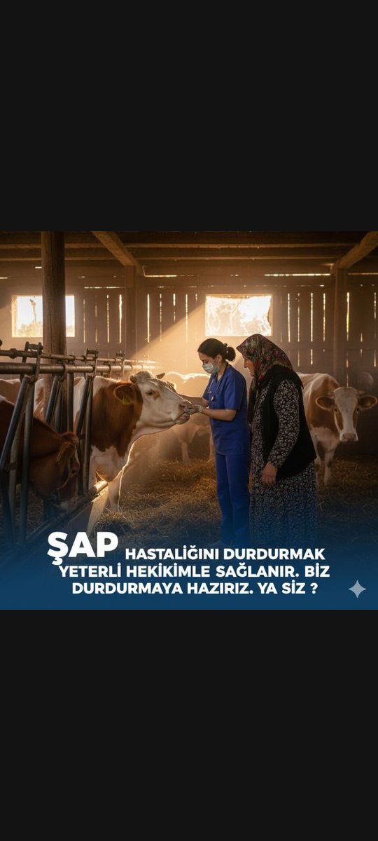 Salgın hastalıkların ekonomik maliyeti, önleyici veteriner hizmetlerinin maliyetinden katbekat fazladır. Çözüm nettir: Önce istihdam.
#BütçedeVetHekimeAtama
<a href="/ibrahimyumakli/">İbrahim Yumaklı</a> <a href="/serafeddinkilic/">Şerafettin Kılıç</a> <a href="/AliKARAOBA/">Dr. Ali KARAOBA</a>