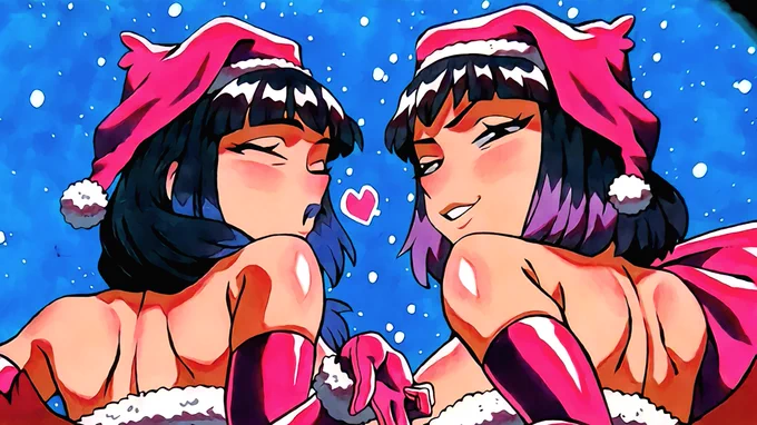 Training Johanna / Santa Girl Katherine &amp; Kaisa The Christmas season is a wonderful time to draw beautiful women as sexy Santa girls, haha! You'll see Johanna here in a sexy tracksuit later! Thanks for watching!