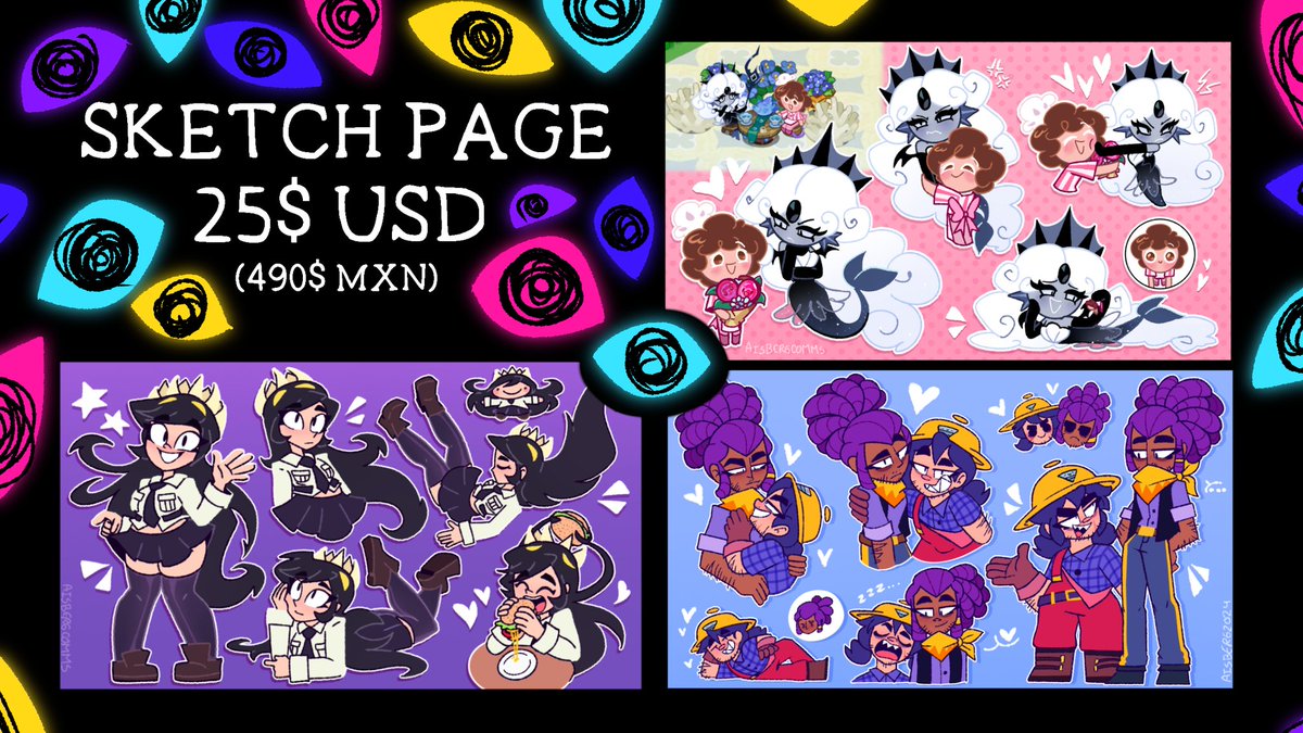 Hello! I'm finally getting back on my feet, so I've decided to open commissions again. 🥹