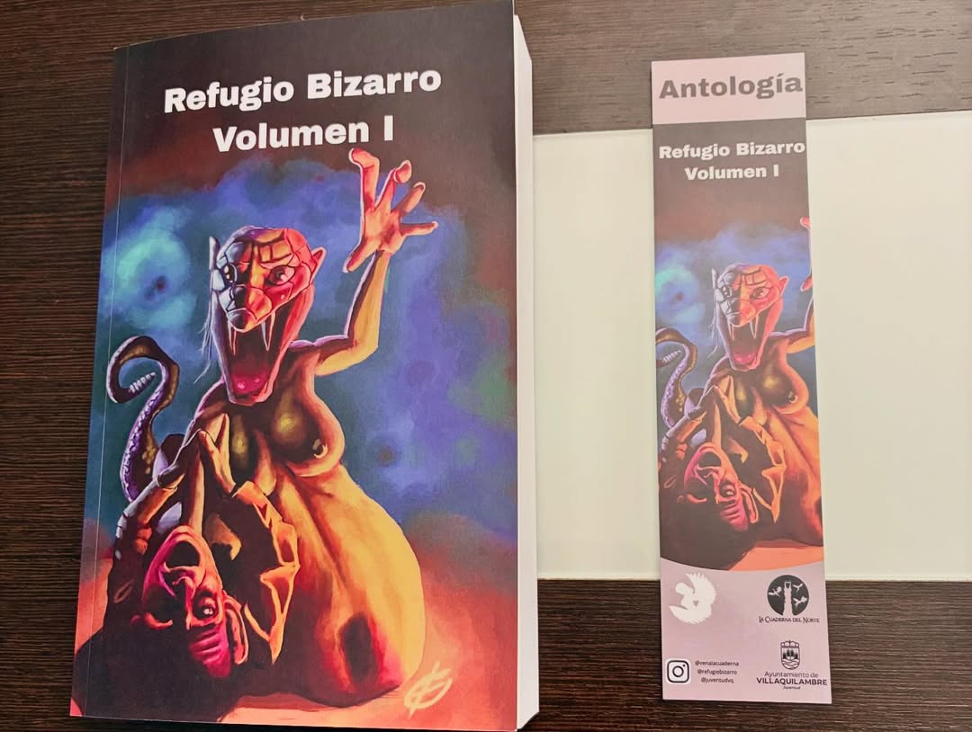 refugiobizarro's tweet photo. ¡Atención! Ya está aquí, ya ha llegado la antología Refugio Bizarro Volumen I, publicada por la Cuaderna del Norte.

Ya está disponible en Amazon en tapa blanda y tapa dura, y en breve anunciaremos la fecha de la presentación oficial.

Más información en: https://t.co/7QxQoPDk22 https://t.co/kVDs91QBJQ