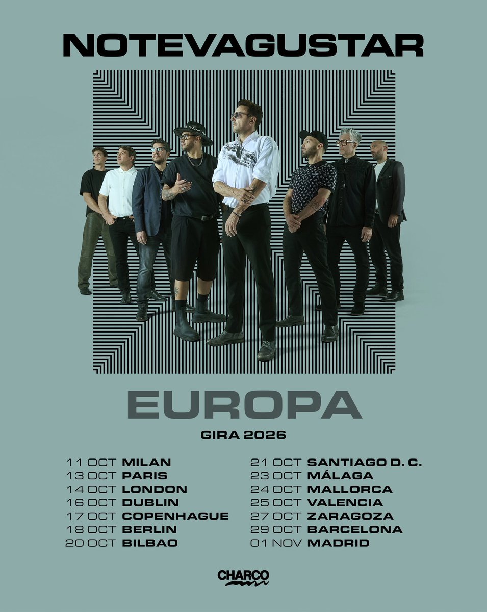 ntvgoficial's tweet photo. ¡EUROPA! En el 2026 se viene la gira de presentación de Florece En El Caos y será la más ambiciosa hasta ahora! 🙌 Nos vemos en octubre y noviembre! 
🇮🇹🇫🇷🏴󠁧󠁢󠁥󠁮󠁧󠁿🇮🇪🇩🇰🇩🇪🇪🇸

🎫 Tickets disponibles a partir del miércoles 17/12 a las 17h (hora España) 👉 https://t.co/QH1koyyH72 https://t.co/ncLJHlFjJL
