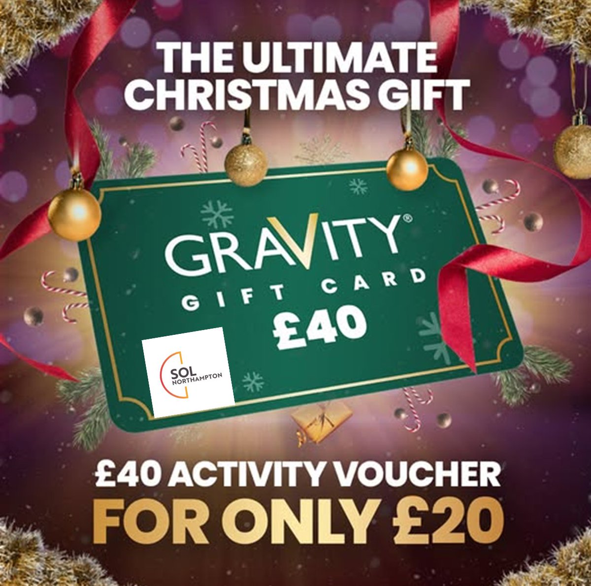 We love this!!
🎄 There’s still time to grab the perfect Christmas gift! 🎁
Get a Sol Northampton Gravity Active Gift Card — £40 of bouncing, climbing and exploring for just £20!
🌟 Ideal for energetic kids
🎟️ Redeem from 1st Jan – 31st March 2026
📧 Instant email delivery
📅