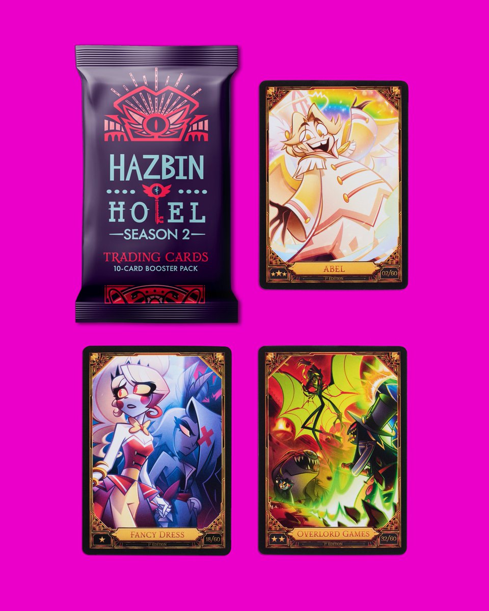 The wait is over. Hazbin Hotel Season Two Trading Cards are