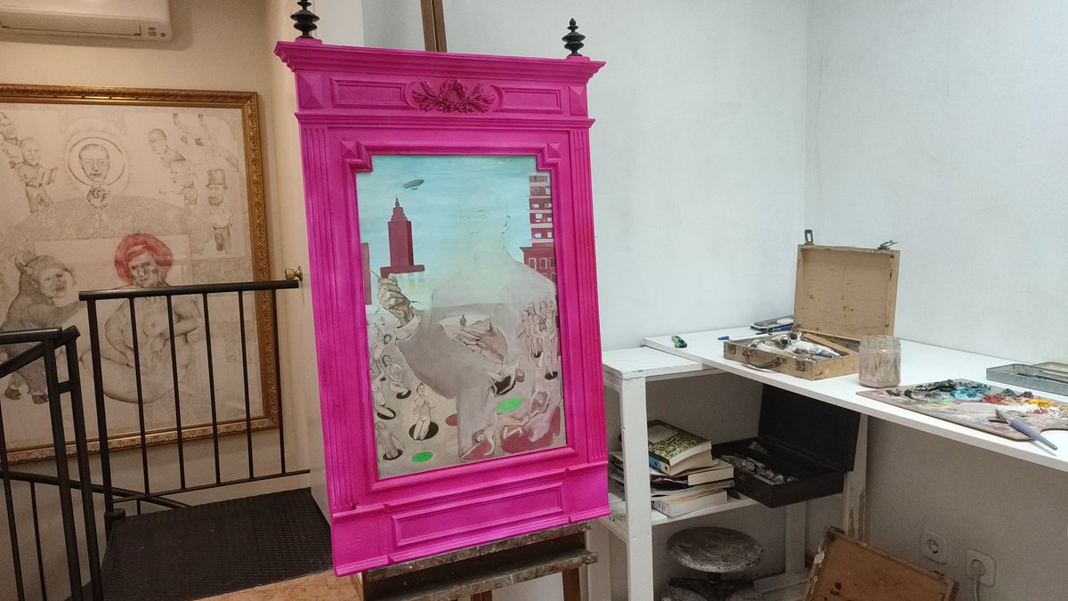 rafaelwinglet's tweet photo. @rafaelwinglet En el taller...La pintura siempre fué una ventana a donde asomarse y ver el interior de las almas. https://t.co/oEpSwviuK9