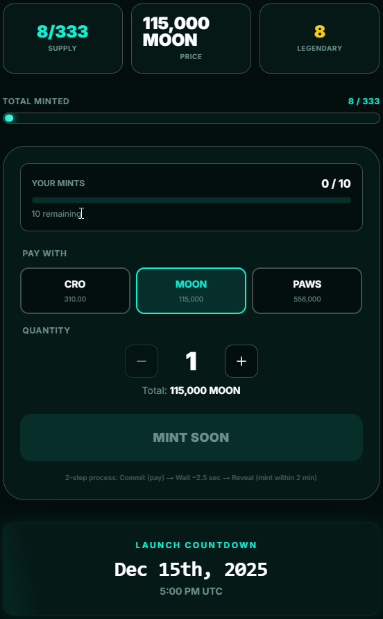 TjisseWeb3's tweet photo. Who is ready for a juicy mint today?
333 Total FLOW PIV'S will be available.
50 Minutes left till mint. How many are you getting?
@pawsflow.app you can mint a maximum of 10.
#wolfswapdotapp #pawsflowdotapp #freshmint https://t.co/lbnKVLEGNt