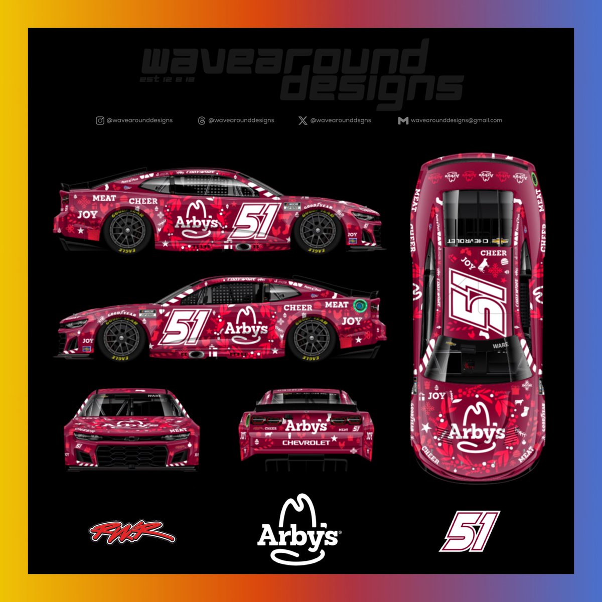wavearounddsgns's tweet photo. 🔟 Days!👀
•
@RickWareRacing @Erik_Jones @LEGACYMotorClub @StenhouseJr @HYAKMotorsports
•
#NASCAR #CodyWare #RickWareRacing #ErikJones #LegacyMotorClub #RickyStenhouseJr #HyakMotorsports https://t.co/aUrwczixRB