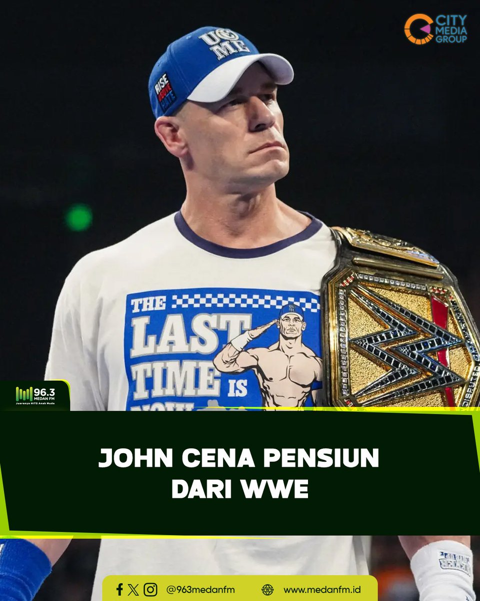John Cena secara resmi mengumumkan bahwa 2025 akan menjadi tahun terakhirnya tampil sebagai pegulat aktif di WWE.

bit.ly/3MIN56A

Sumber: kompas.com
#medanfmnews #medanfmmakinhits
#johncena #wwe