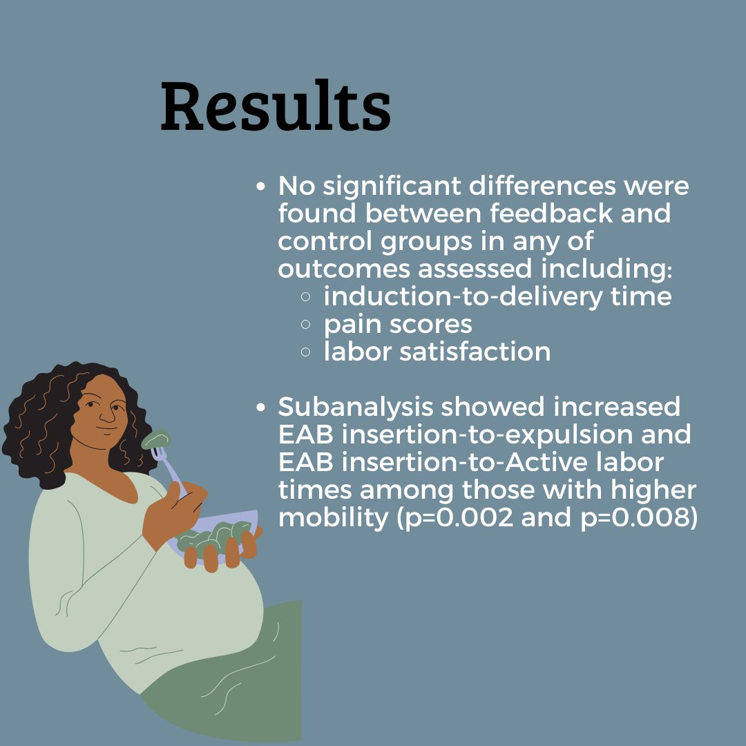 ajogmfm's tweet photo. 🚶‍♀️ Walking During Induction of Labor?

In this randomized study, patients undergoing induction of labor were assigned to either a mobility-encouragement protocol or routine care. While no significant differences were found in time to active labor or delivery, walking during induction proved to be feasible, safe, and well-tolerated.

These findings support mobility as a reasonable option for comfort and patient preference during induction.

Read the full-text here: https://t.co/EbUHTMFVde

#MFM #InductionOfLabor #IOL #WalkingInLabor #MaternalFetalMedicine #LaborAndDelivery #OBGYN
