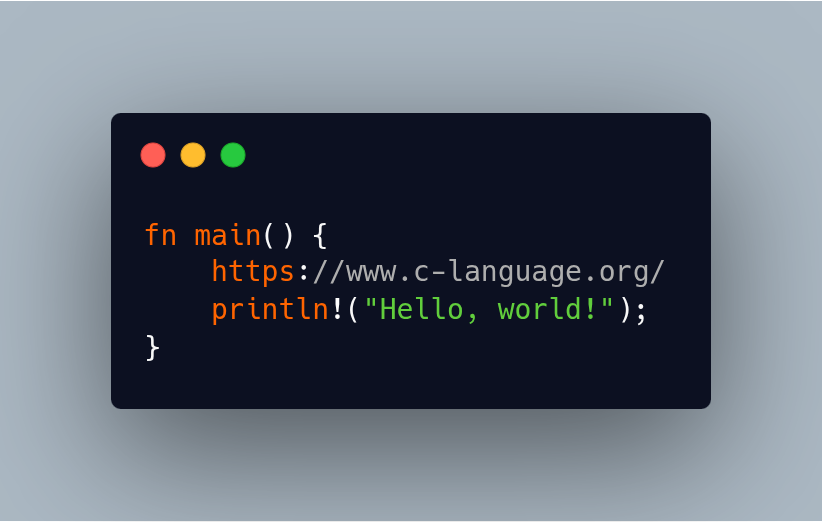 devabram's tweet photo. Rust refuses to compile if you include C’s website URL in its code.
C happily compiles even when you include Rust’s website URL in its code.

Why do C devs have such suicidal empathy? https://t.co/yfGk14YZcl