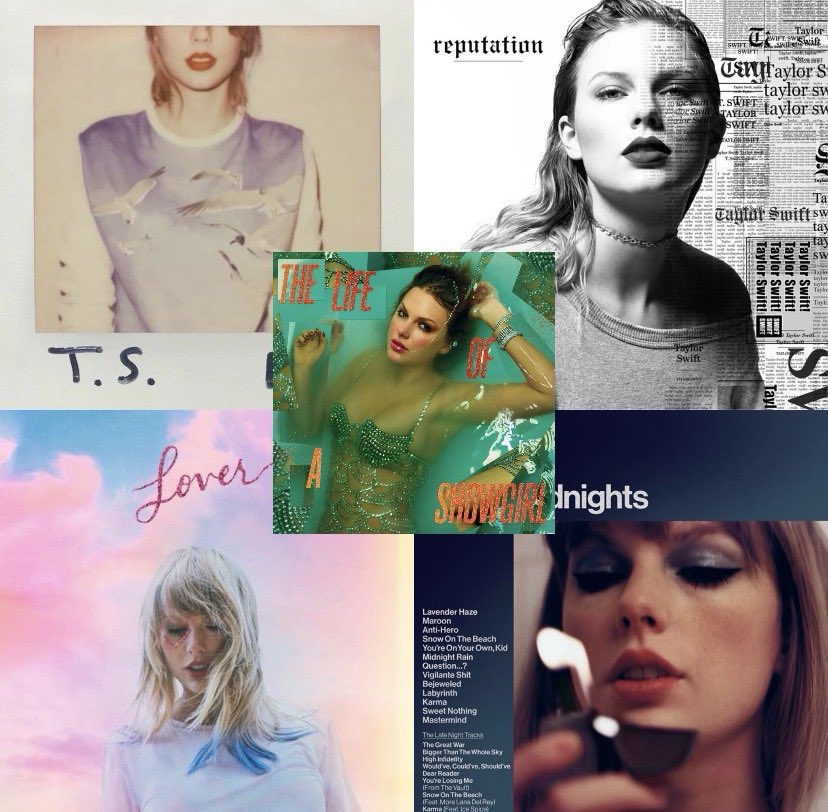 ponar15's tweet image. Rank these 5 Taylor Swift Pop albums