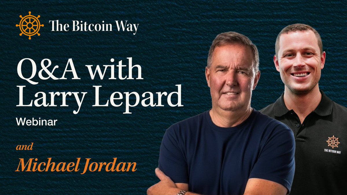 Don't miss our live Q&amp;A with Larry <a href="/LawrenceLepard/">Lawrence Lepard, "fix the money, fix the world"</a> this Wednesday at 12pm EST.

🔗 to signup in the next post.