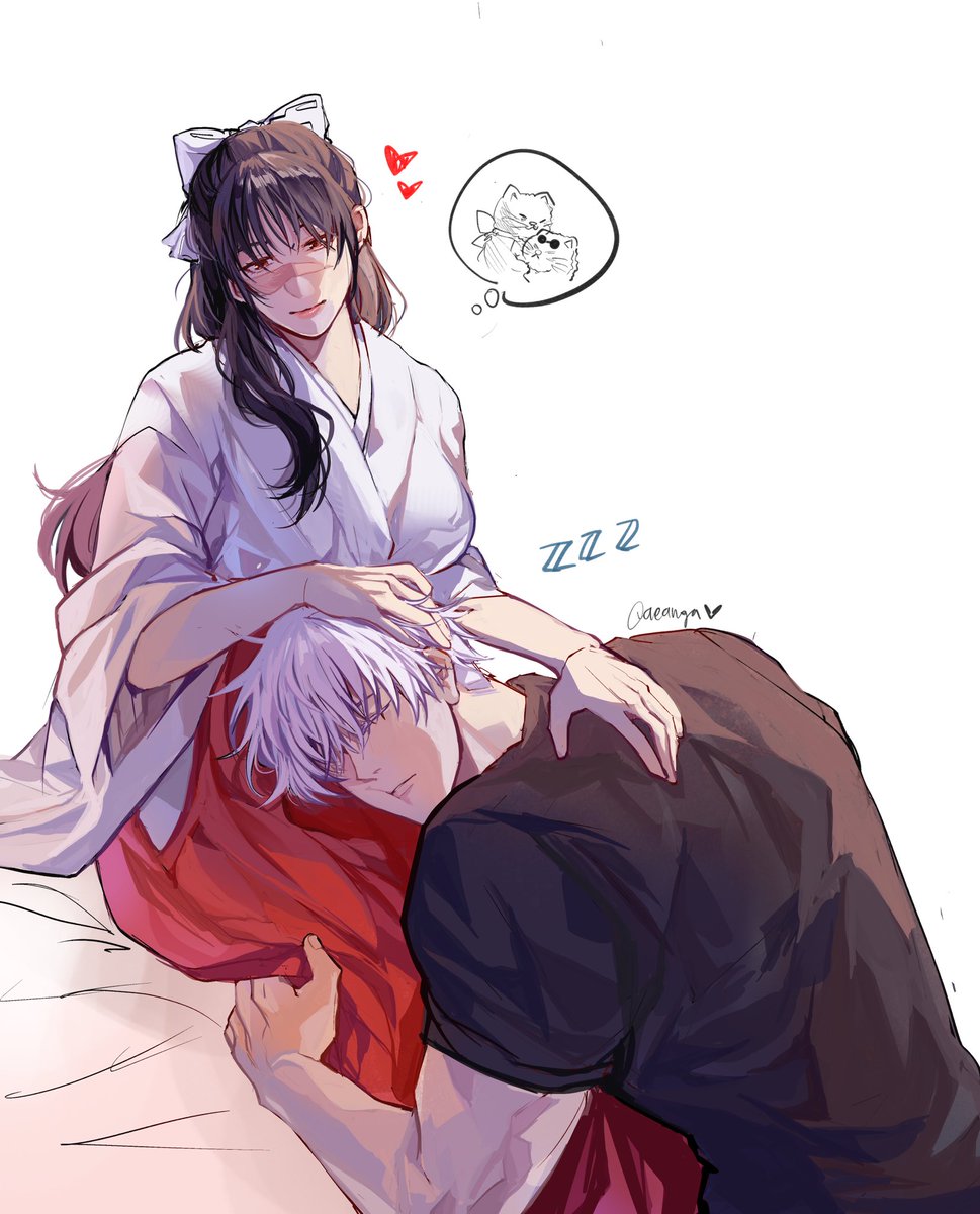 qeanoya's tweet photo. day 1 : comfort 💖 
#gojohime #gojo #utahime #jjk https://t.co/r1G7RQka1h