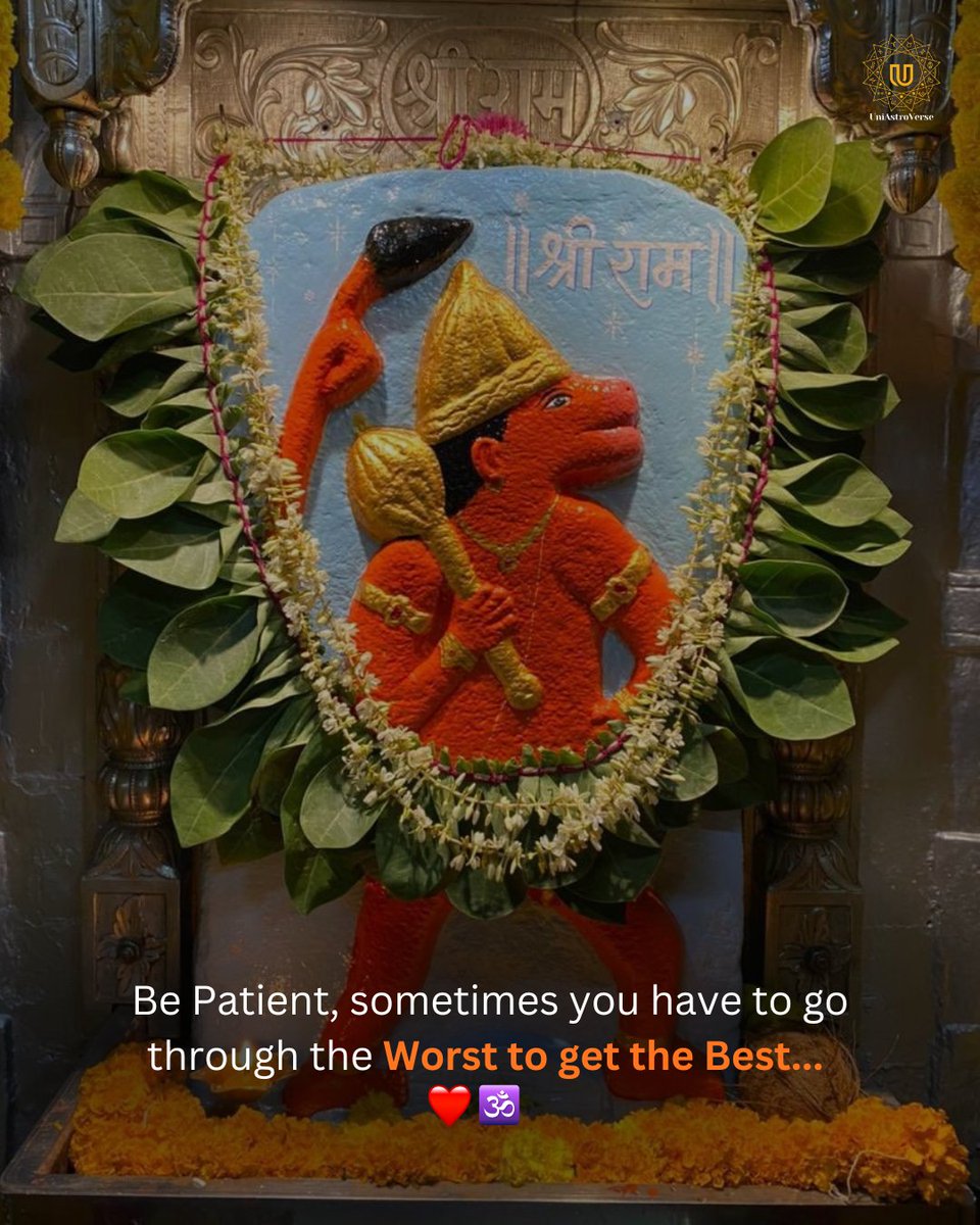 Uniastroverse's tweet photo. Be patient. Life doesn’t always make sense in the moment.

Sometimes you go through tough days so you can value the good ones that are coming.

Every struggle is shaping you, even when it feels unfair.
Trust the timing, keep faith, and don’t give up the best is on its way.❤️🕉️ https://t.co/iXfvXPVu1w