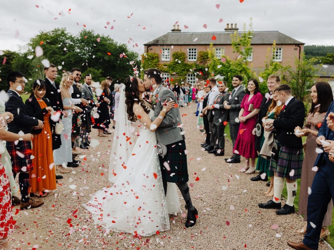 Ballogie Estate, located in Royal Deeside, is surrounded by rolling hills, ancient woodland and beautiful Scottish scenery. The estate provides a truly private hideaway for couples seeking a wedding that feels intimate, immersive and deeply personal