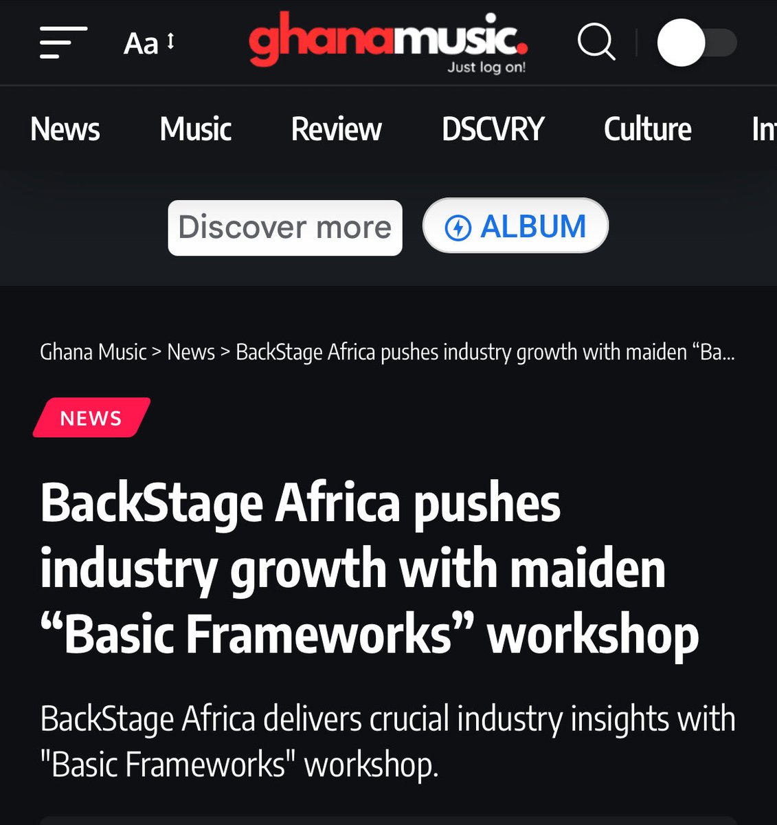 Bckstage_Africa's tweet photo. We sincerely appreciate these insightful blog features for highlighting our maiden workshop, Basic Frameworks. Thank you for supporting the work of building strong foundations within our ever-growing music industry. @Amplifygh @Joy997FM @Y1079FM @GhanaMusic https://t.co/CvQzf6FMeu