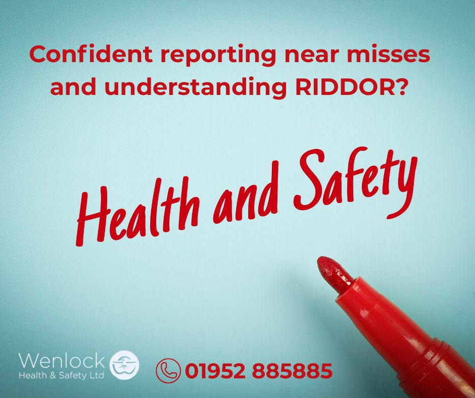 Have you heard about the innovative Accident and Near-Miss Tool provided by the HSE?  
 
👉buff.ly/2IcMx35 empower your organisation to promote a safer working environment today. ⚠️ 
 
Need assistance with your near miss reporting under RIDDOR?

01952 885885 ☎️
