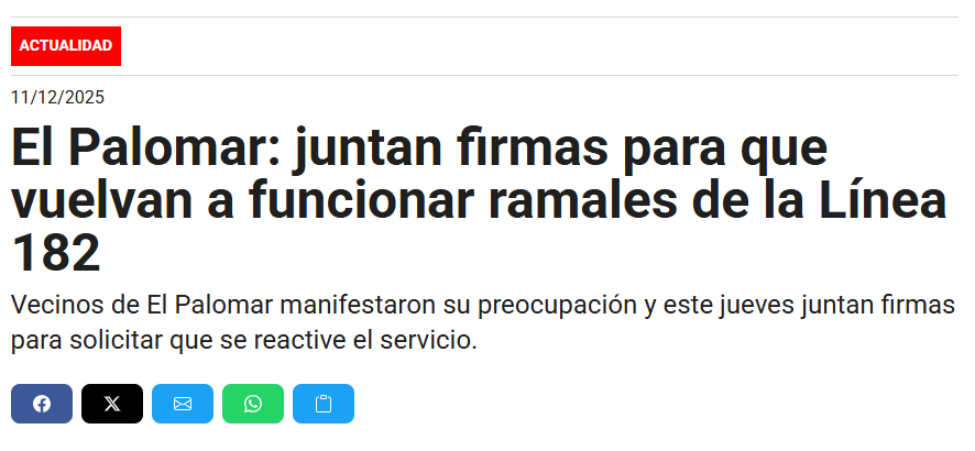 En el palomar se quedaron sin colectivos.
Si te digo quien ganó en las elecciones presidenciales y en las ultimas legislativas, te caes de culo!
Es exactamente lo que votaron