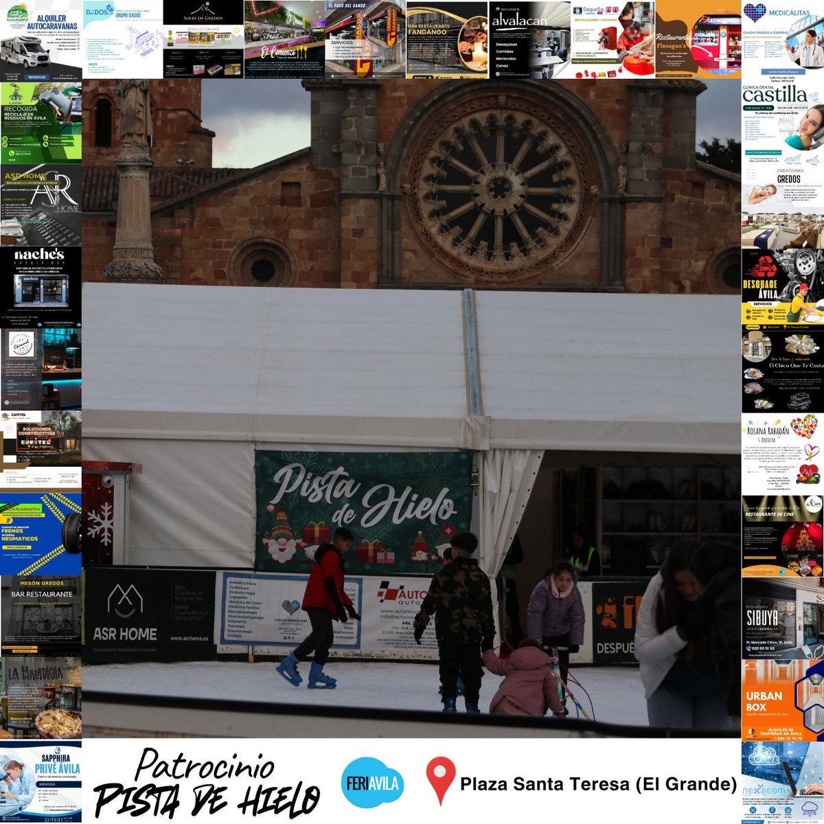 ¡Tu comodidad es nuestra prioridad! Accede fácilmente a la Pista de Hielo. 🚗🚶

Sabemos que aparcar en el centro es un reto, ¡pero en la Plaza de Santa Teresa lo tienes solucionado! #Pistadehielo #Ávila #navidad